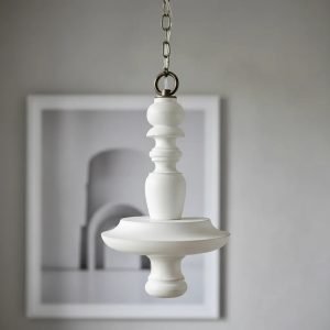 Lustre Pendente Torneado 1 Lâmpada